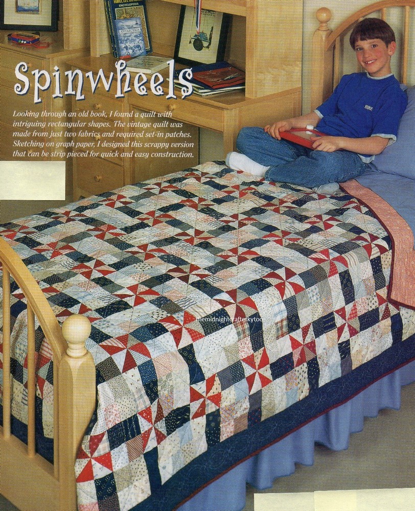Spinwheels Quilt Pattern Pieced SD