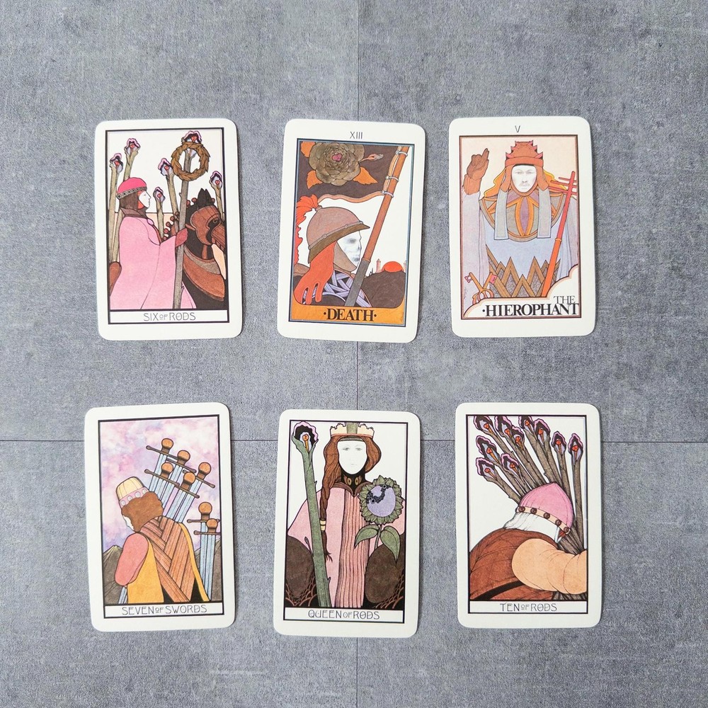 Vintage 1970 Aquarian Tarot Deck, Morgan Press - Complete Set