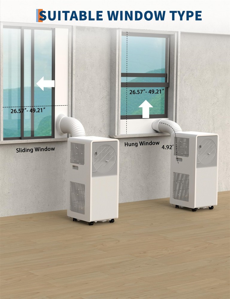 😸😸➕✔️10,000 BTU Drainage-free Portable Air Conditioner for Indoor Rooms Dehumi