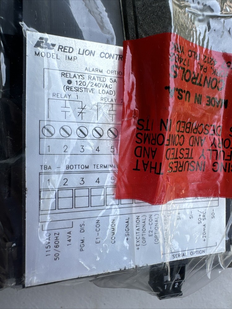 RED LION CONTROLS IMP23103 PROCESS METER NEW