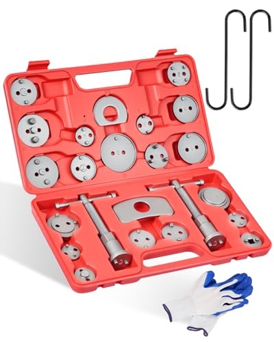27Pcs Brake Caliper Tool, Heavy Duty Disc Brake Caliper Compression Tool