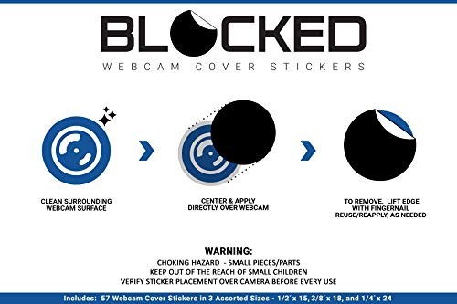 Low-Tack Restickable Webcam/Camera Vinyl Covers - Multiple