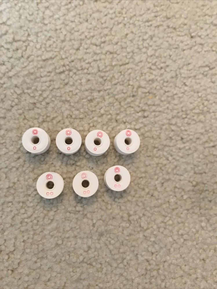 Vtg Atco white thread bobbins S2, A & L