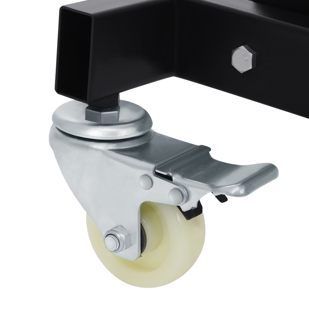 Foldable Engine Topside Creeper Adjustable Height Movable Ladder With 4 Wheels