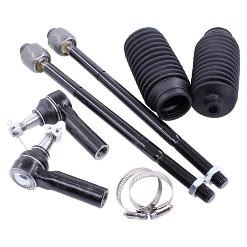 Front Inner and Outer Tie Rod Ends with Boot for Ram 1500 5 Lug 2006-2012
