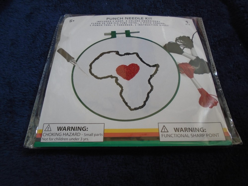 Map Punch Needle Kit, New with Tag