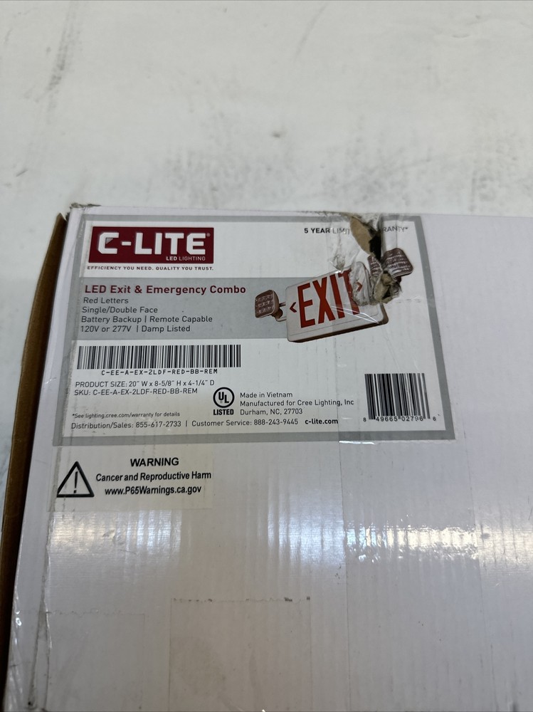 C-Lite LED Exit & Emergency Combo