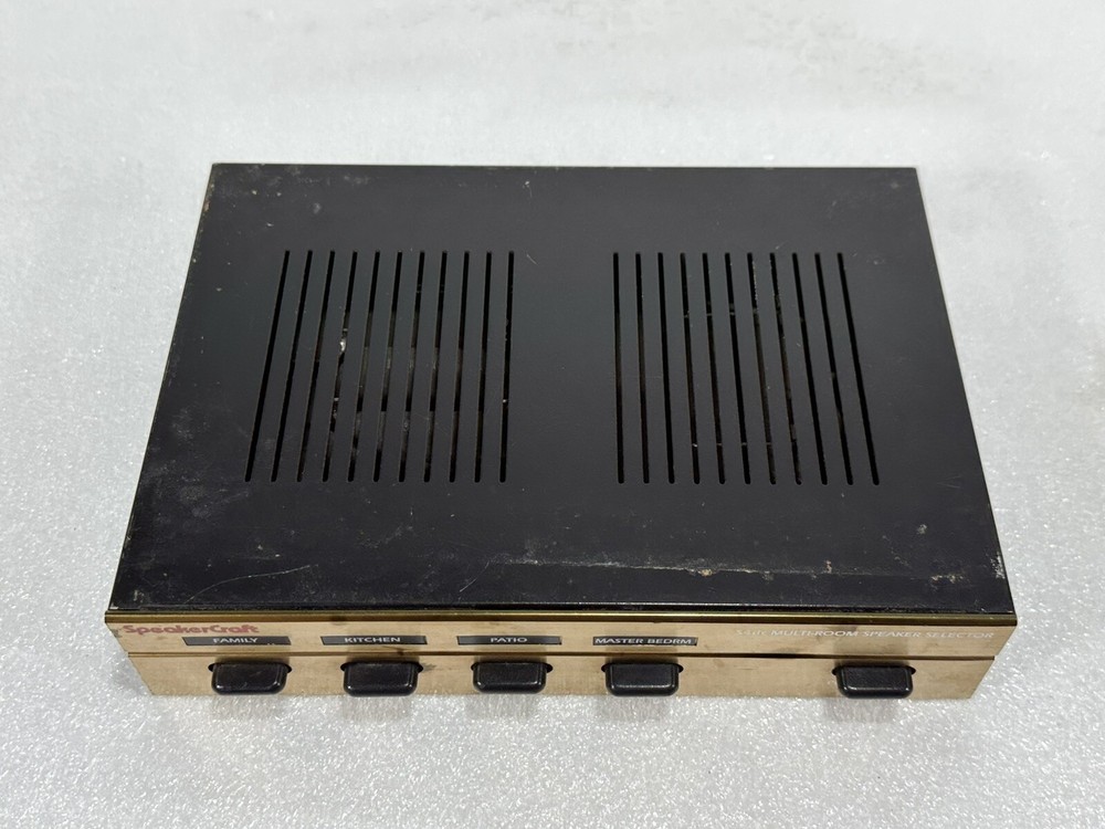 SpeakerCraft S4dc ~ Multi-Room Speaker Selector with 5 Connectors ~ WORKS