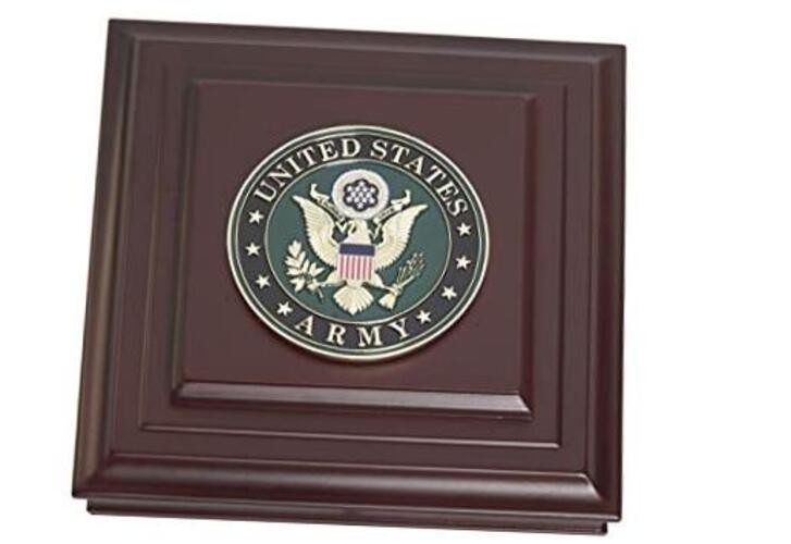 US Army Medallion Desktop Box