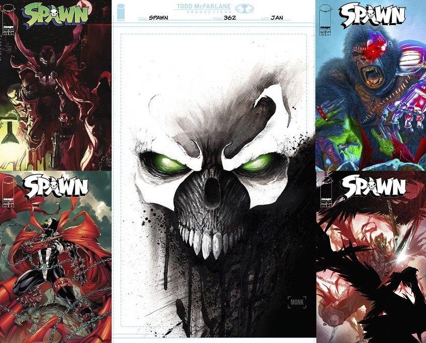 SPAWN #362 - #372 Cover Select