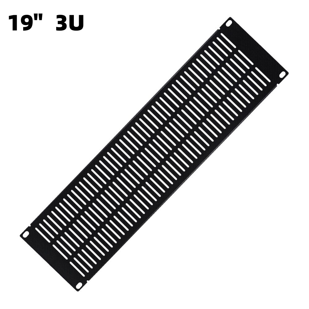 Three Space 3U-19" Vented Blank Network Rack Mount Server Panel Filler Spacer