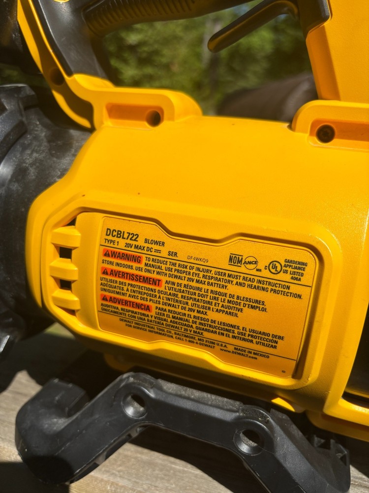 Compact Flat Short Nozzle For DeWalt 20V DCBL722 Leaf Blower