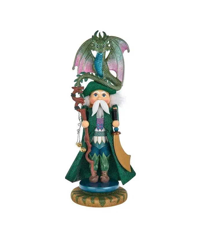 18" Hollywood Nutcrackers™ Wizard With Dragon Nutcracker HA0736