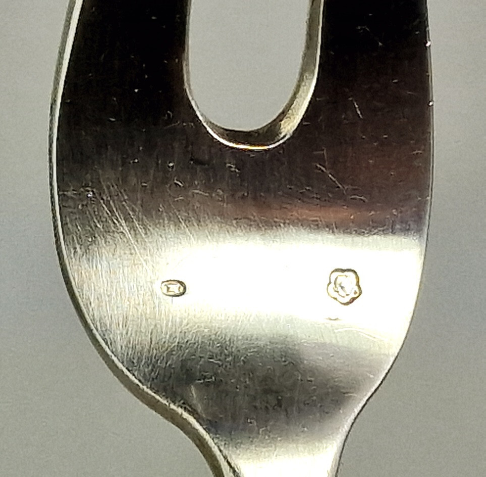 Art Nouveau Serving Fork Serving Fork Fork Silver Austria Around 1900 R79