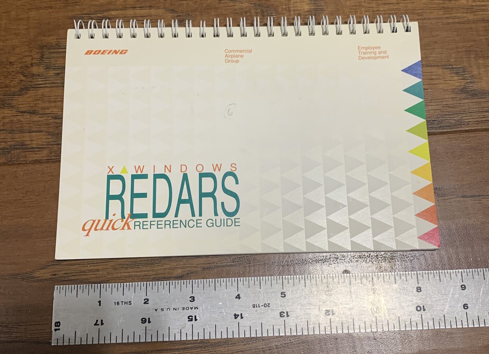 Vintage Boeing Technical Manuals X Windows Redars 1993 Reference Guide￼