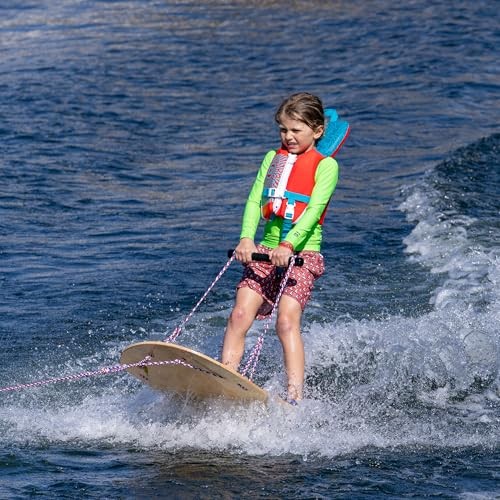 O’Brien Platform Trainer Waterski – 46″ Bamboo U-Platform Beginner with Flag