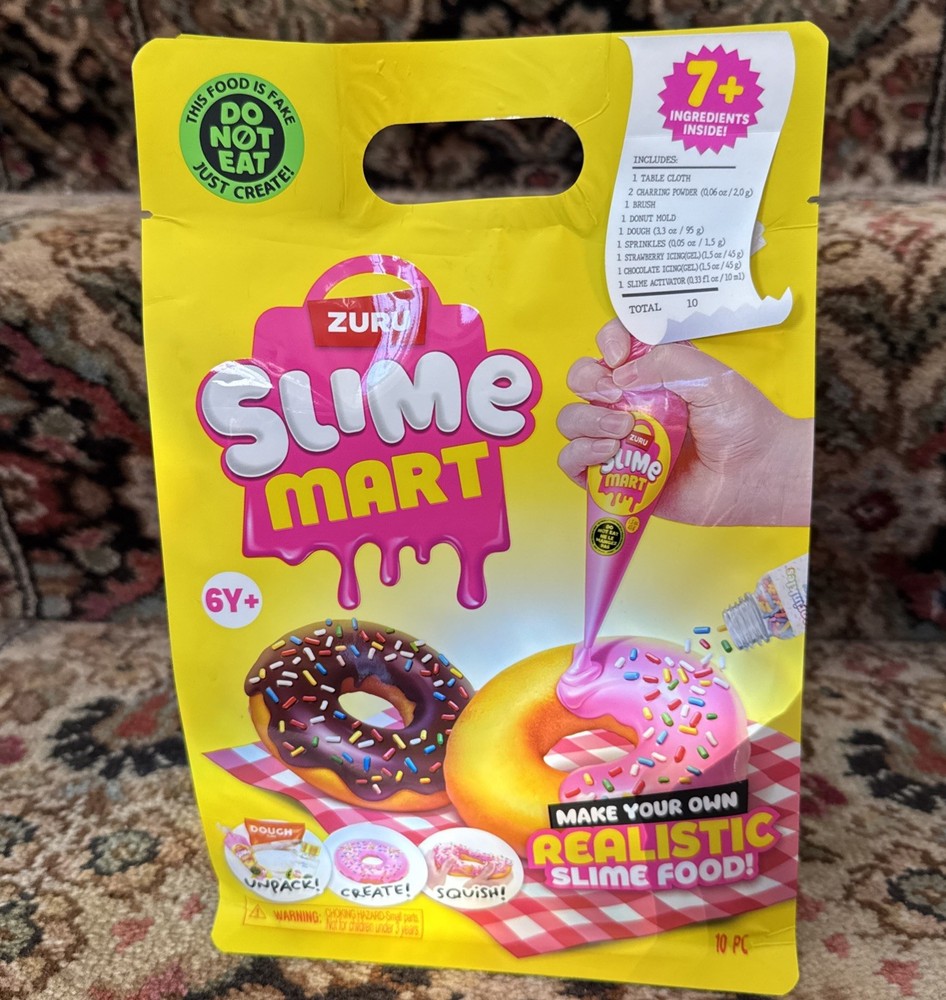 ZURU SLIME MART Small Bag Donuts  Unpack Create Squish
