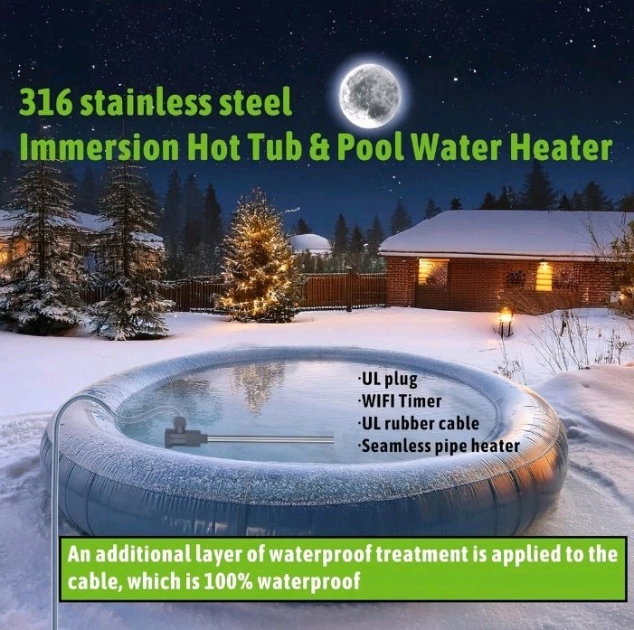 2000W Water Heater for Hot Tub & Pool – Portable Elec.....