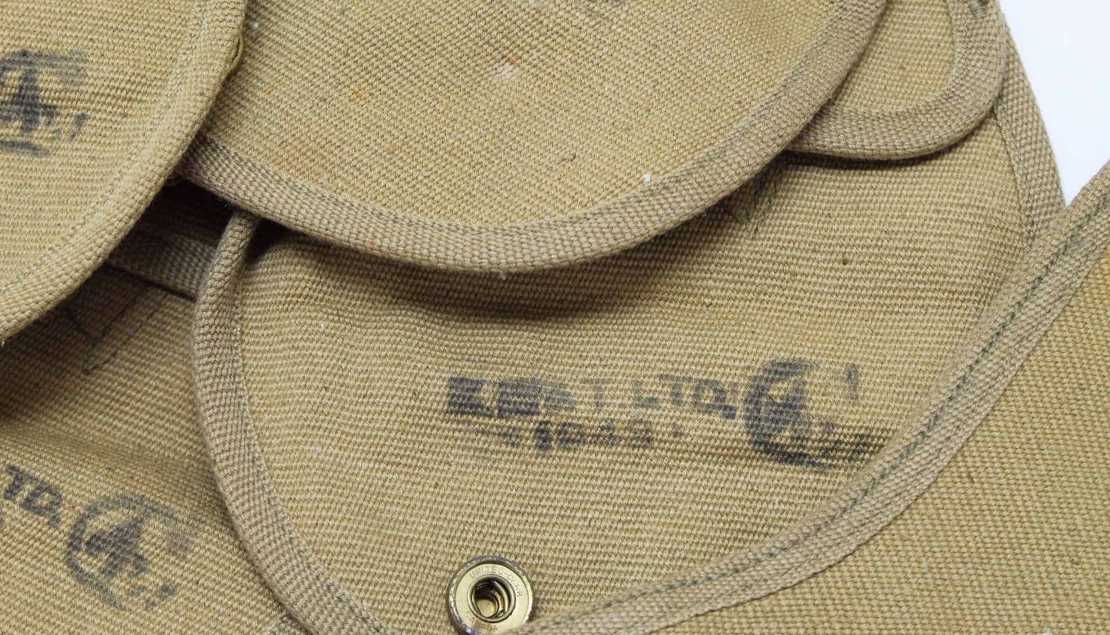 1943 British 455 webley holster tan canvas fits US 45 unclear marks each E7510