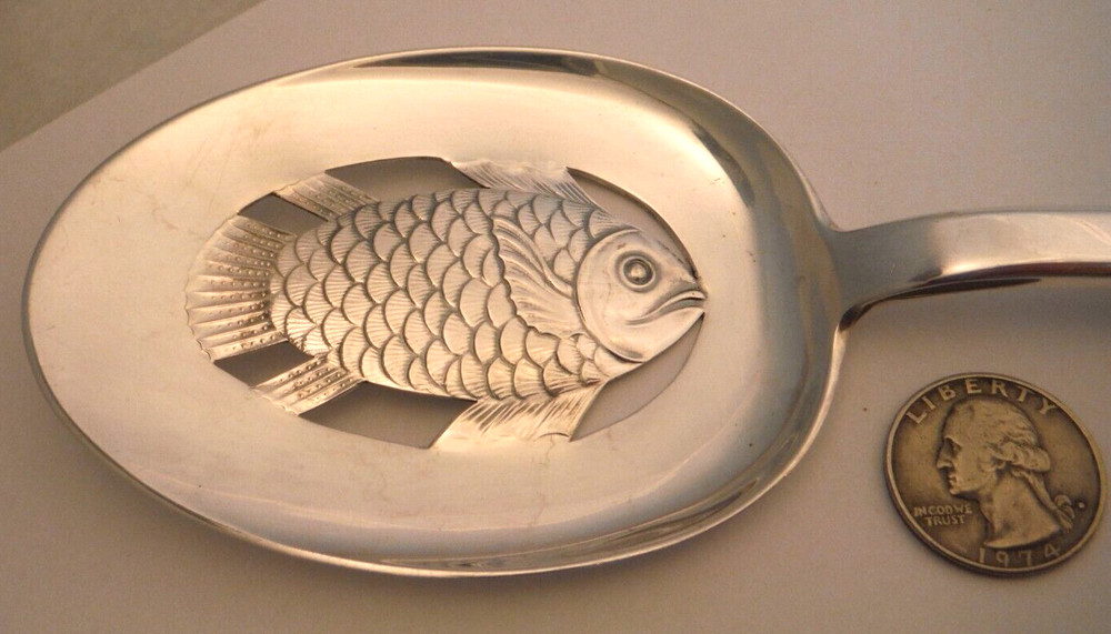 Floriform by David Andersen Norwegian Sterling Silver Fish Server 9 3/4" FIGURAL