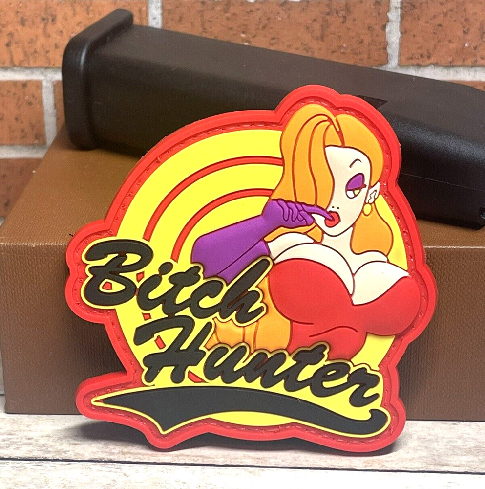3D Bitch Hunter Titties PVC Patch Hook Backed Tactical Morale Rubber Patch