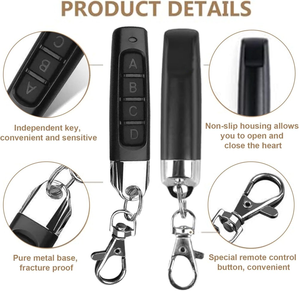 4-in 1 Wireless Remote Control Duplicator 433MHz Remote Control Key Clone Copy