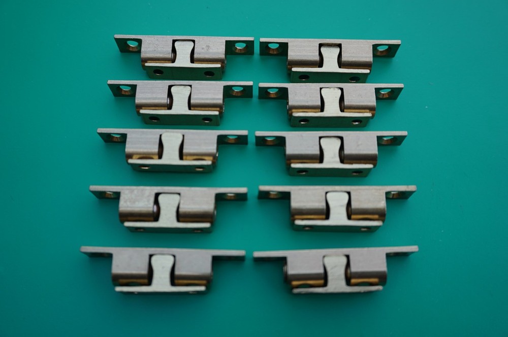 2 SIZES LATCH EACH SOLD IN 10 LOTS ADJUSTABLE BALL CATCH  SOLID BRASS
