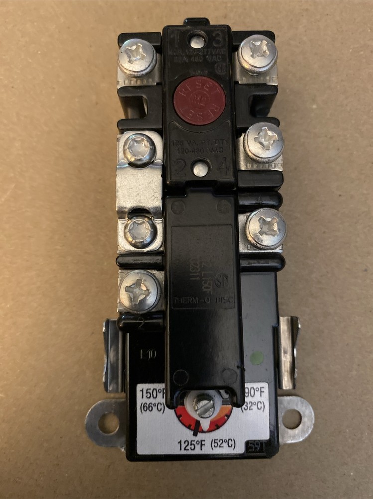 Knox T-4100HL-PB Water Heater Thermostat Upper with High Limit-Brand New