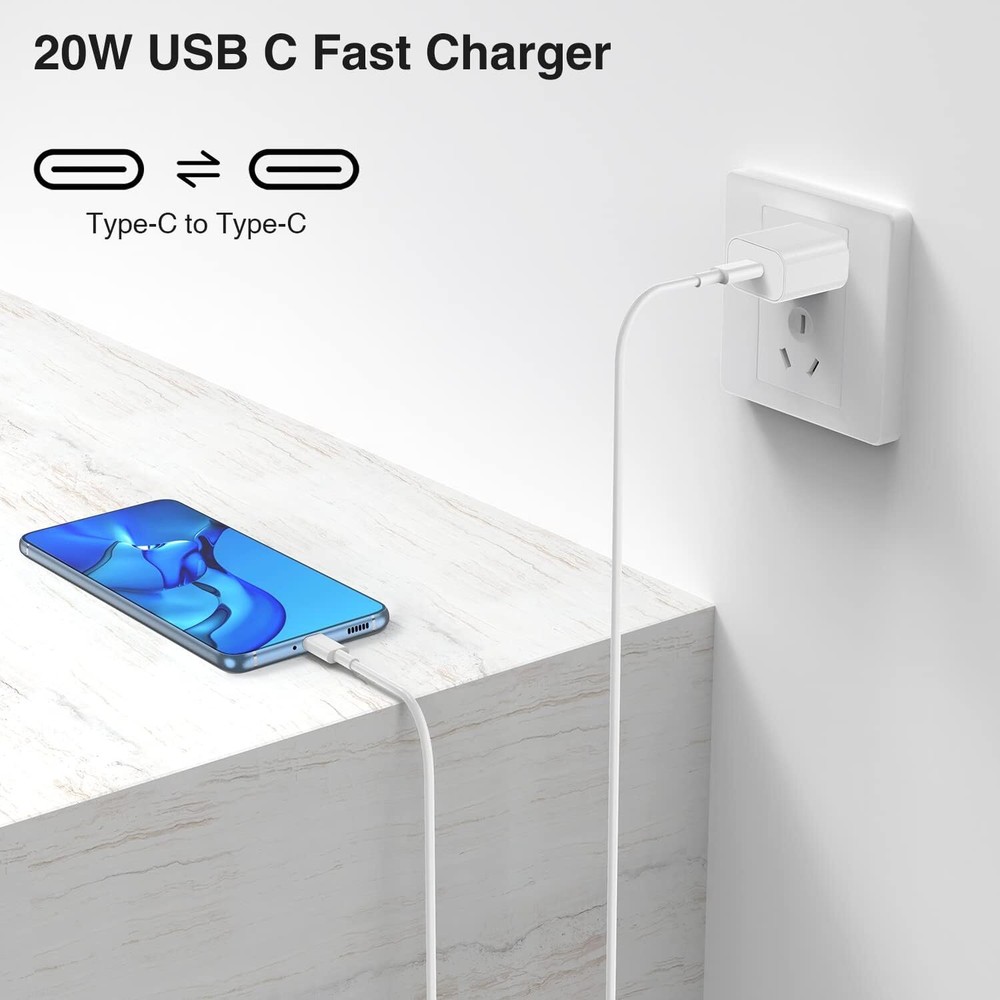 4 Pack Super Fast USB C Charger Universal Type C Cable Data SYNC for 15 Pro Max