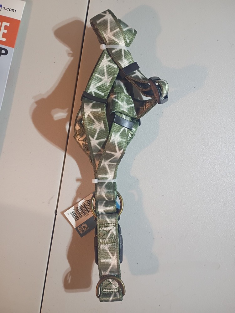 Step In Harness Large Olive Green Camo Adjustable