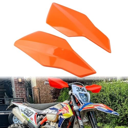 Motorcycle Handguards PP Plastic Handlebar Protector Wind Cold Hand Oranger