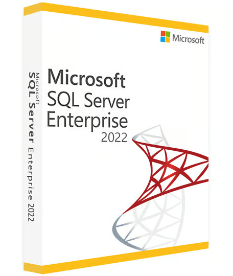 Nicrosoft  SQL Server 2022 Enterprise 16 Core Unlimited CALs DVD + COA
