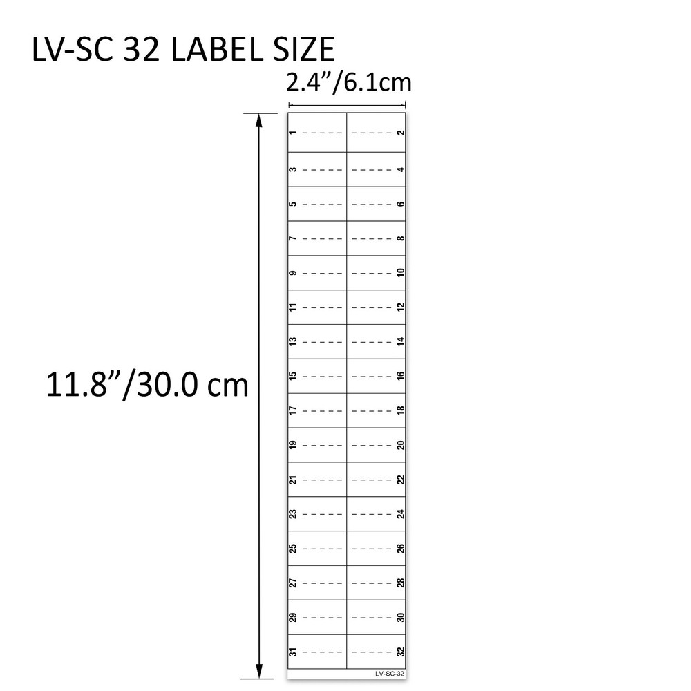 LV Square D Schneider Electrical Panel Directory Label LSDL (32 Circuits 2 Pack)