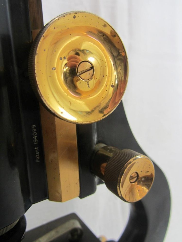 Watson London Brass/Enamel Service Compound Microscope #63016 c1937 (Cased)