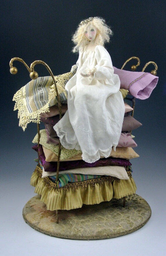 Cloth Art Doll Pattern Class Tutorial “The Princess and the Pea” by Cindee Moyer