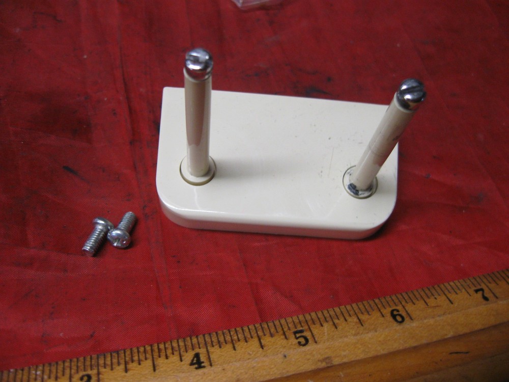 BERNETTE 330 Sewing Machine 2 Thread Pin Spools Vintage
