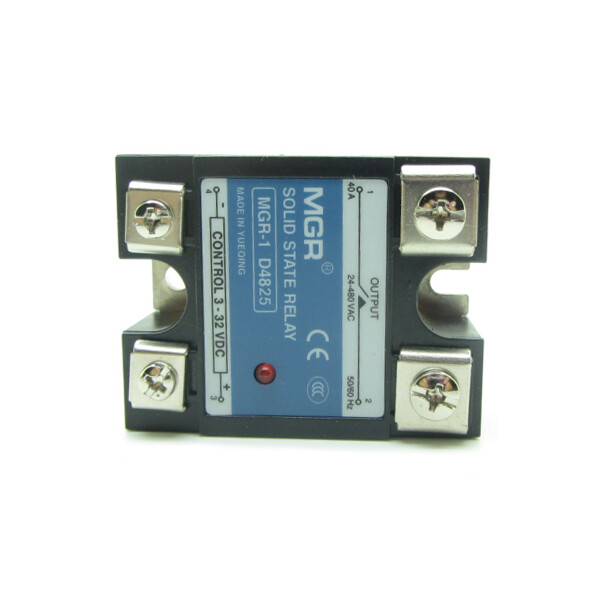 10PCS 25A SSR Solid State Relay DC Control AC DC3-32V Control AC24-480V D4825