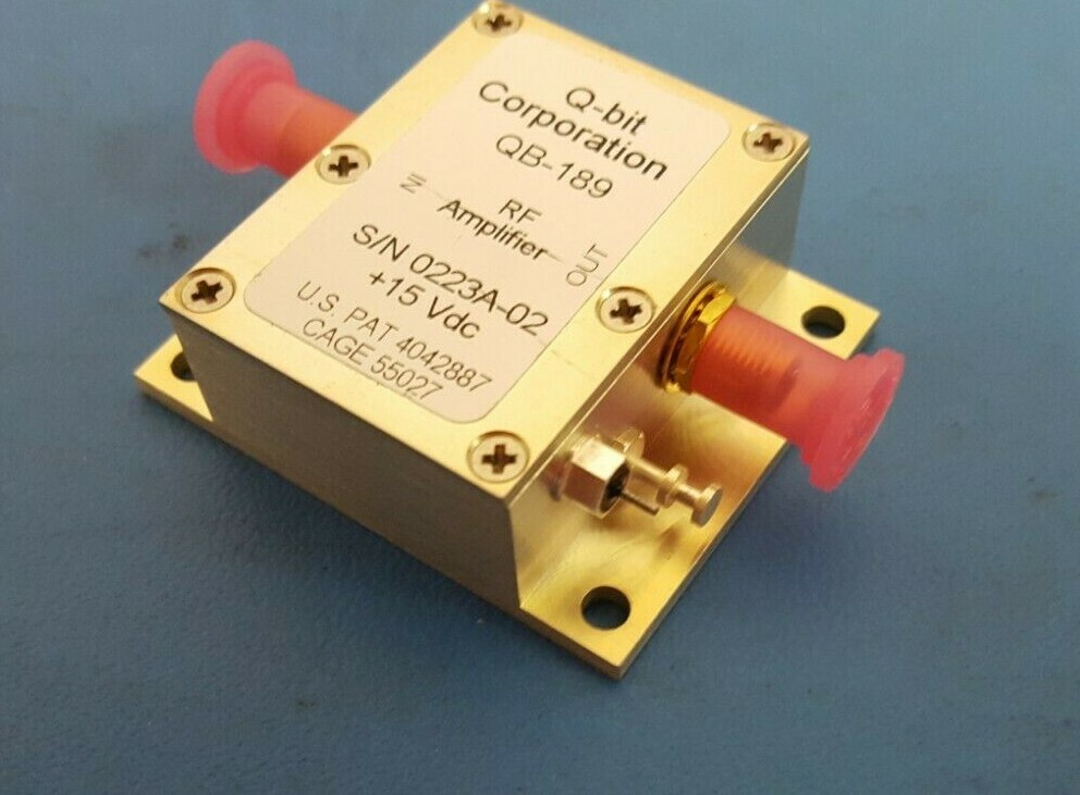 RF Amplifier, 15VDC, Q-BIT CORP, QB-189