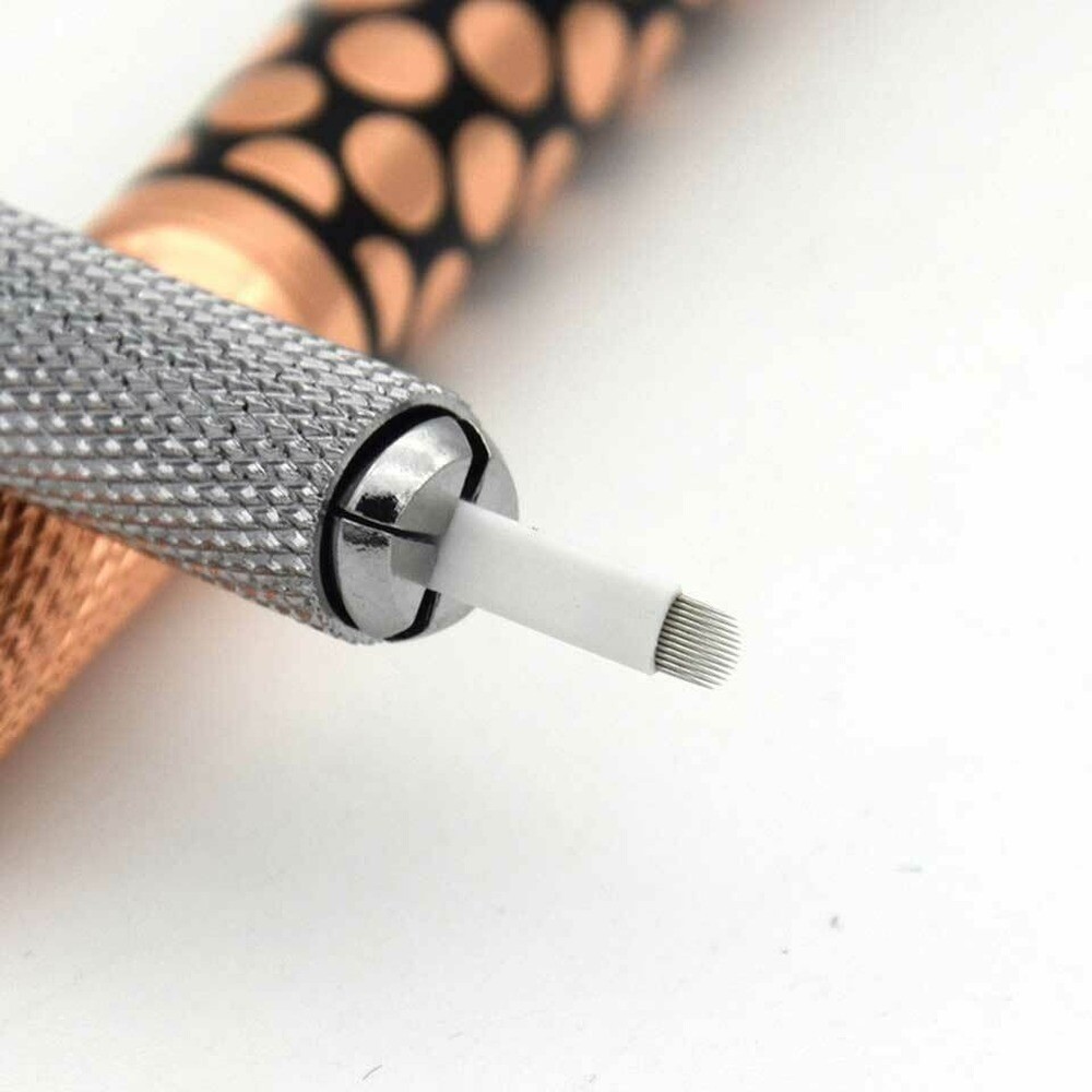 14 Pin U Shape Shading Needle Microblading Permanent Makeup Eyebrow Tattoo Blade