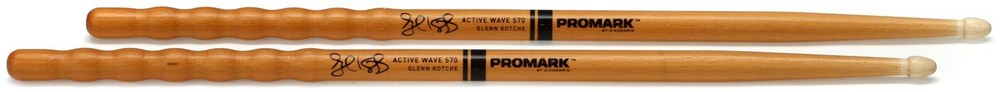 Promark Glenn Kotche Active Wave 570 Drumsticks (3-pack) Bundle
