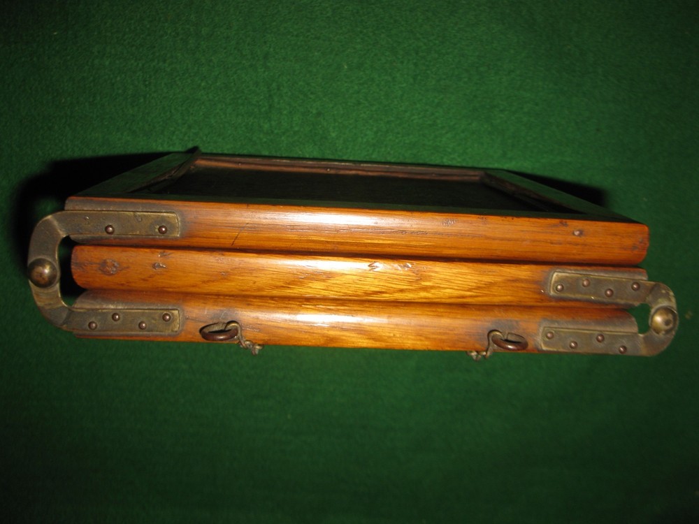 Antique 3 Panel Folding Hanging or Table Top Mirror