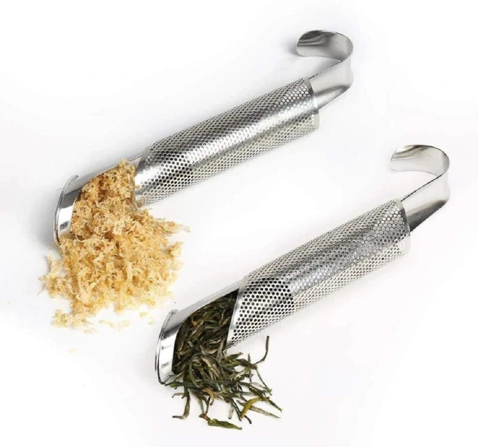 Stainless Steel Tea Diffuser Stick Loose Leaf Infuser Strainer with Hook Handle
