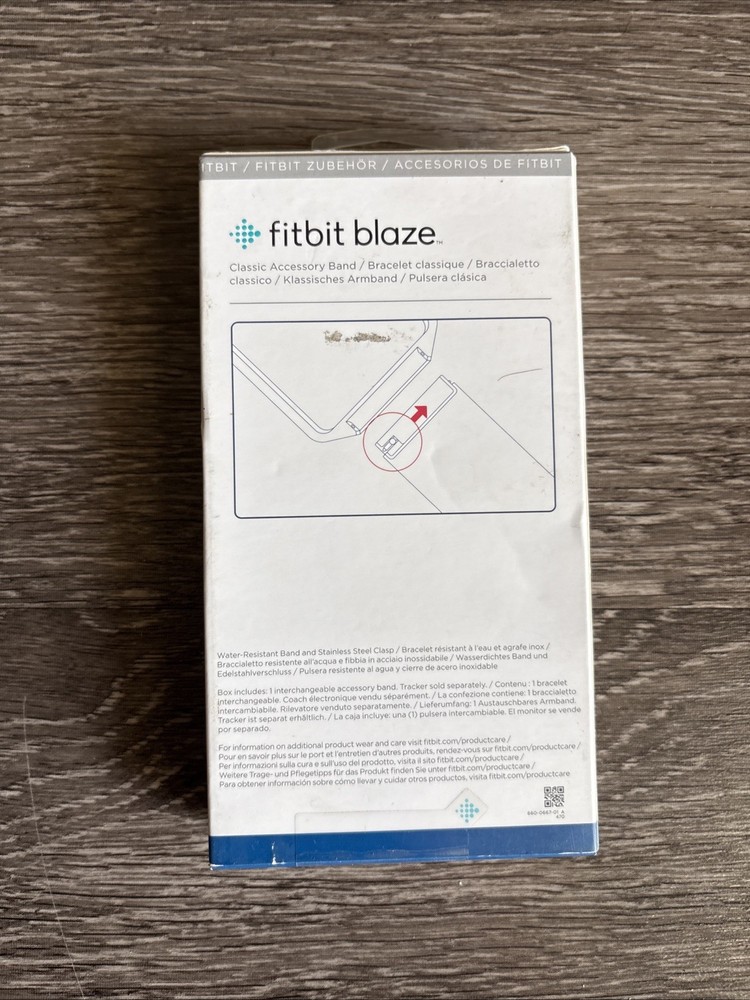 Fitbit Blaze Original Classic Accessory Replacement Band Blue Small New