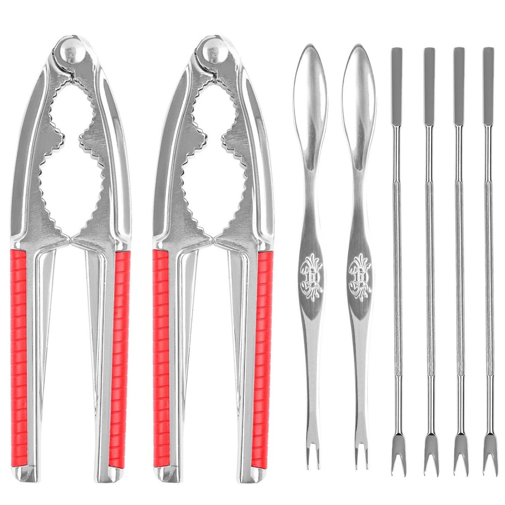 8 Pcs Nut Crackers for All Nutcracker Seafood Tools Walnut Cracker 2pcs, 3#