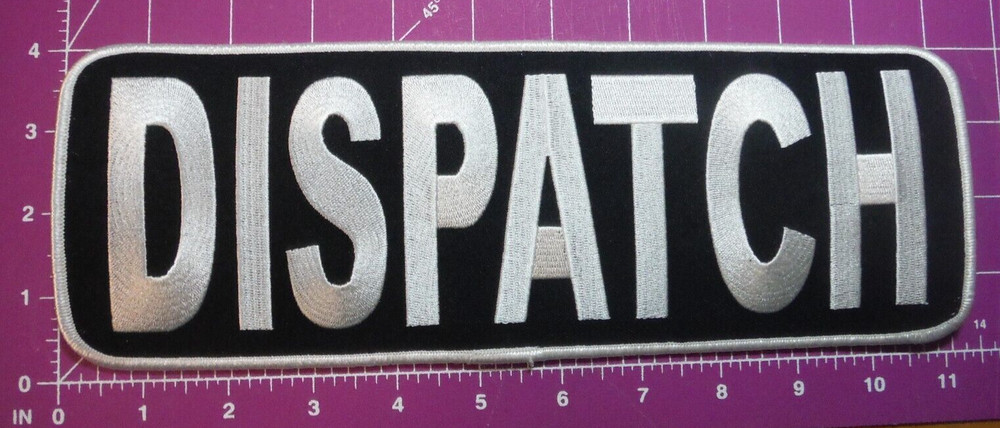 DISPATCH large embroideerd back patch