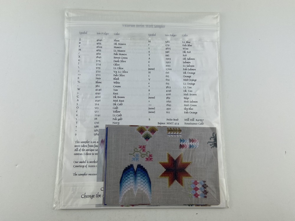 The Samplar Workes Victorian Berlin Work Sampler Needlepoint Pattern Cross Stitc