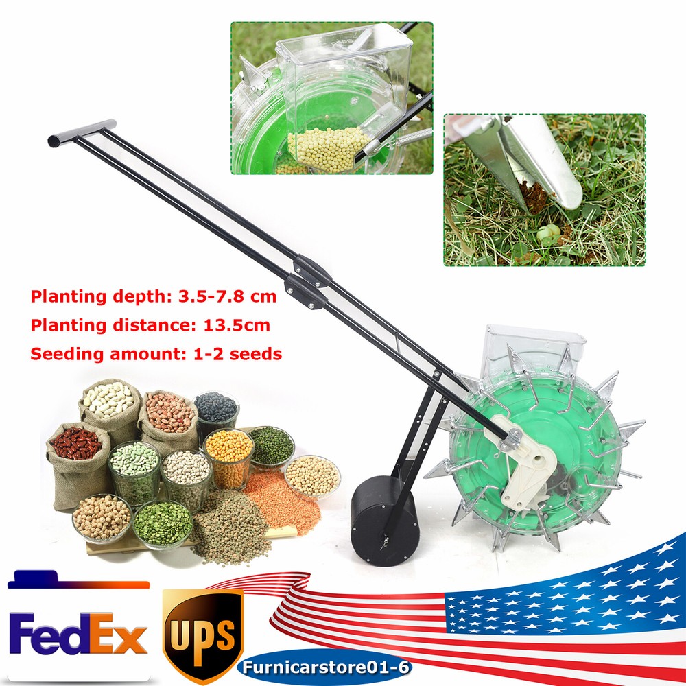 Hand-Push Seeder for Corn & Soybeans - Precision Sowing & Easy Use