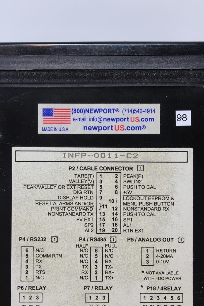Newport Electronics INFP-0011-C2 Digital Panel Meter