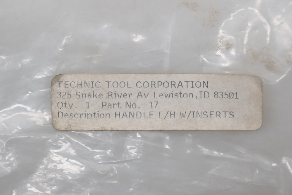 Technic Tool 17 Left Hand Handle w/ Inserts Qty 1 NOS