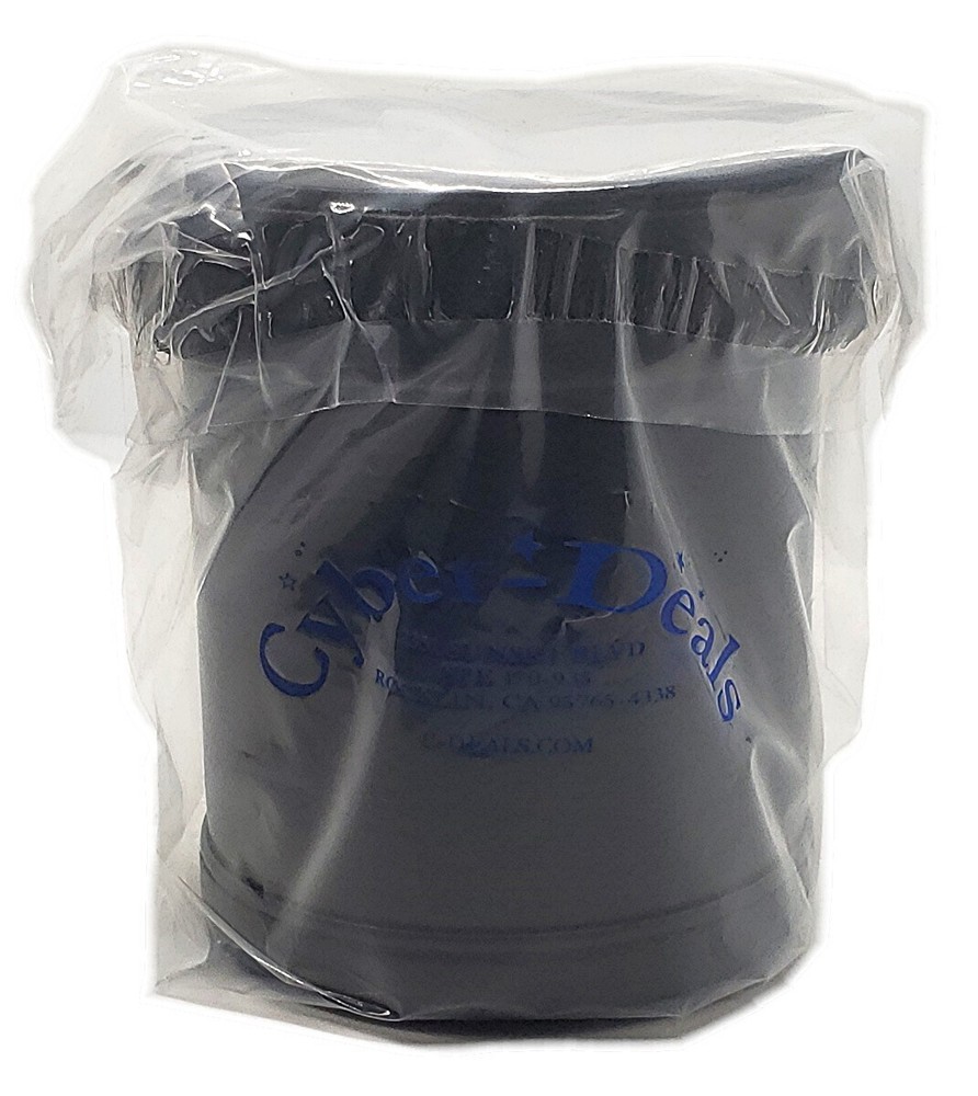 PU Leather Grey Felt Lined Cup with Lid Tray + 16mm Silver Grey Pearlized Dice
